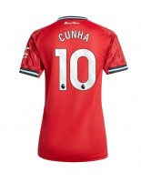 Manchester United Matheus Cunha #10 Kotipaita Naisten 2025-26 Lyhythihainen